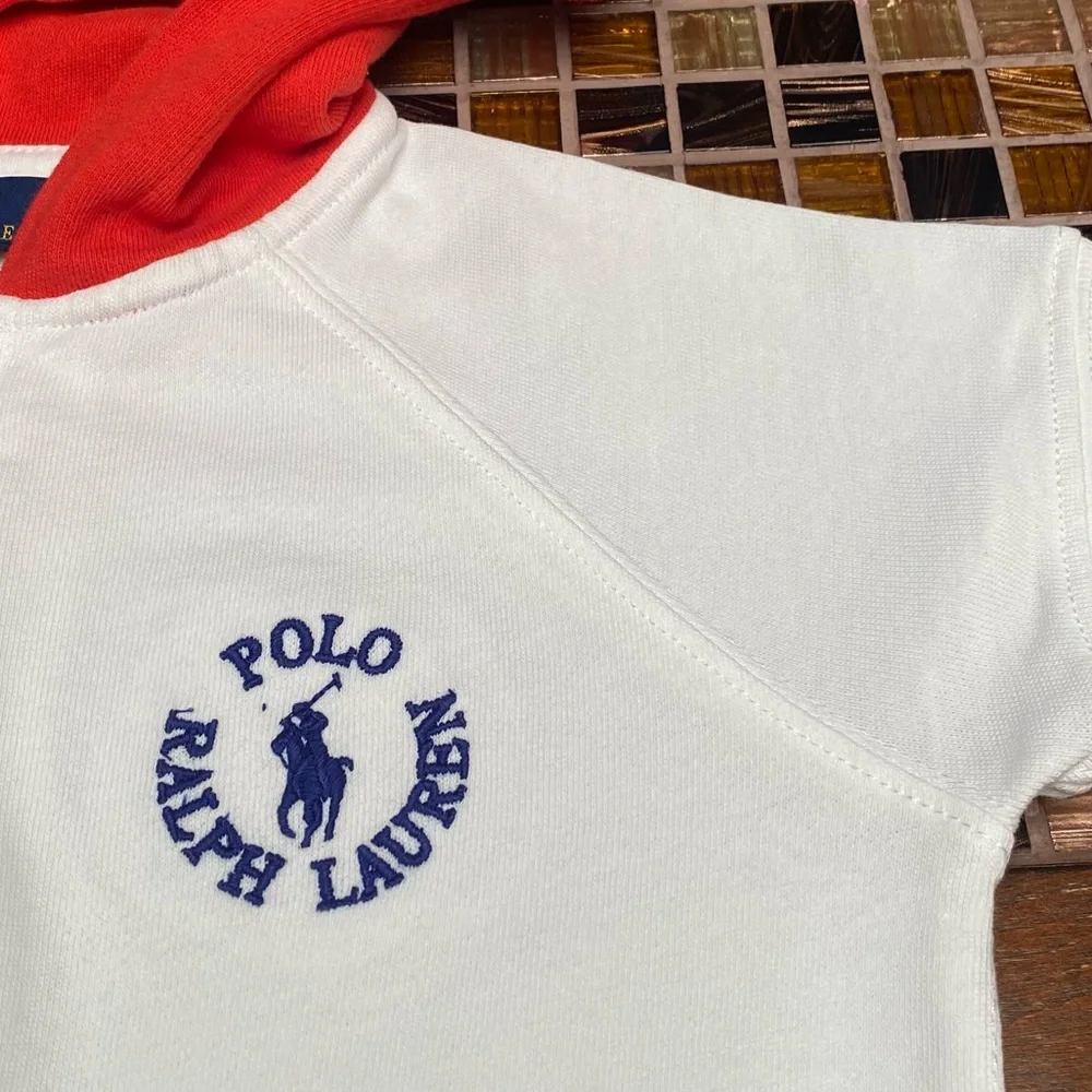 Ralph Lauren Girls Spa Terry Hooded Romper